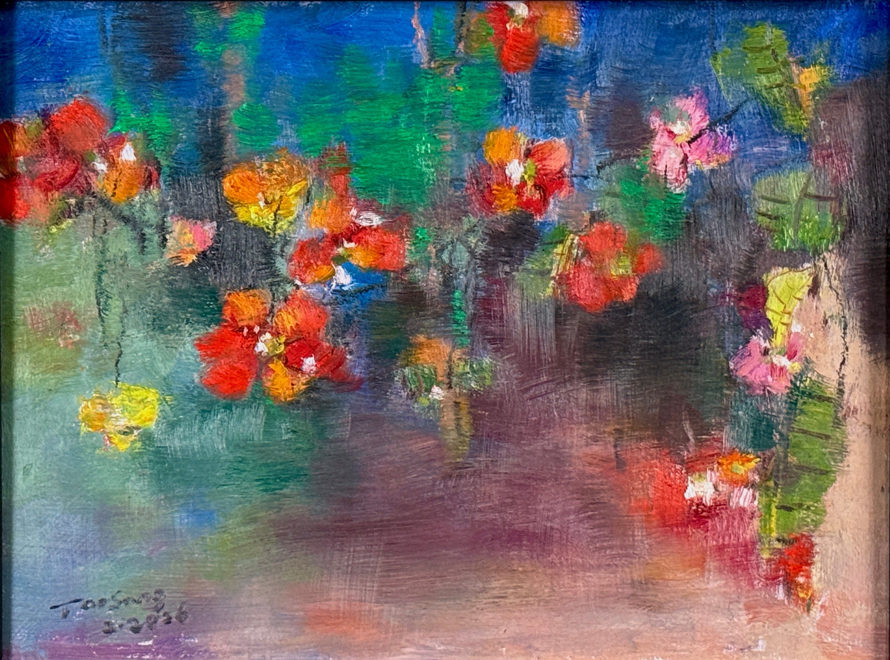 Blossom oil painting